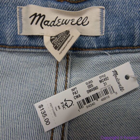 NEW Madewell The Perfect Vintage Jean in Coffey Wash: Worn-In Edition, 31 - Picture 12 of 16